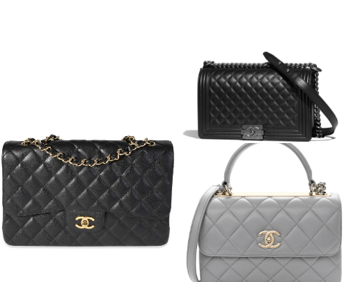 Designer bags cover photo collage