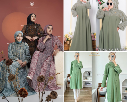 Baju Hijab Kekinian cover photo collage
