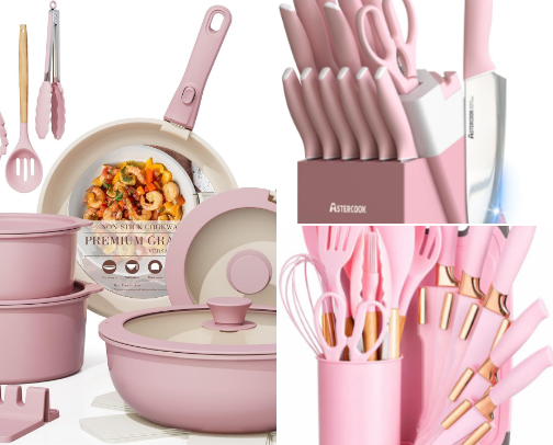 Pink Amazon Finds cover photo collage