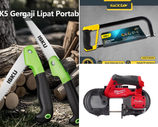 🔧 Gergaji Pilihan Terbaik dengan Rating Tertinggi | Shopee & Ace Hardware cover photo collage