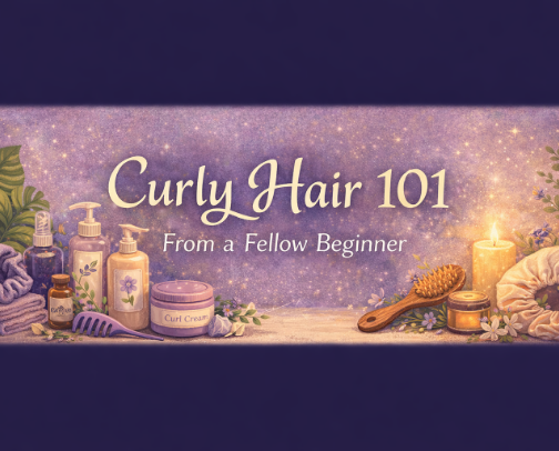 Curly Hair 101 (From a Fellow Beginner) cover photo collage
