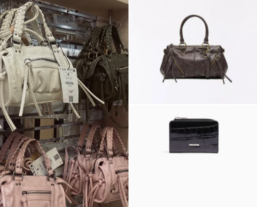 Bags and wallets cover photo collage