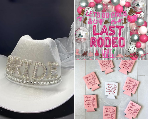 Pink Cowgirl Bachelorette 💕 cover photo collage