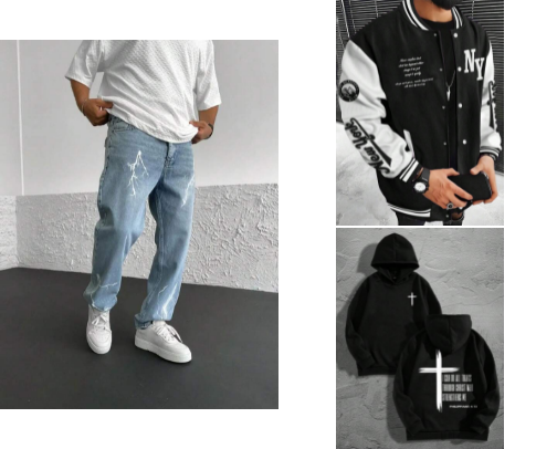 Men's clothes: Style and Go! cover photo collage