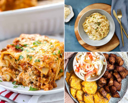 Favorite Cooking Recipes cover photo collage