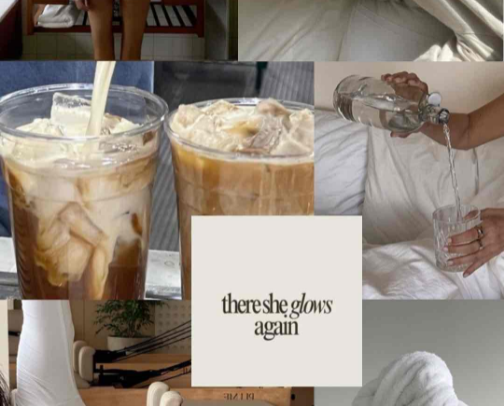 My “glow” up routine : products I use monthly to take care of and feel like myself again cover photo collage