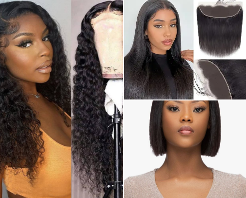 Wigs for women cover photo collage