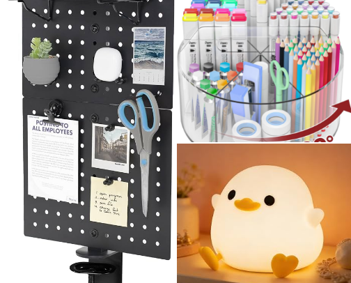 Aesthetic Desk Upgrades Under $50 cover photo collage