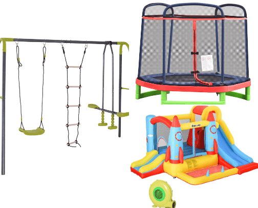 Affordable Outdoor Play for Kids- US List cover photo collage
