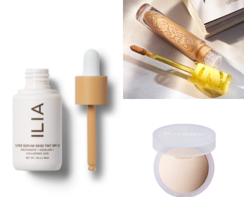 My non toxic make up that work ! cover photo collage