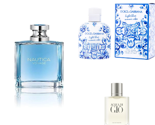 Must haves: men's cologne cover photo collage
