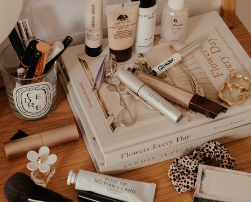 my NATURAL makeup routine💄💋🎀🛍️🪞🖌️ cover photo collage