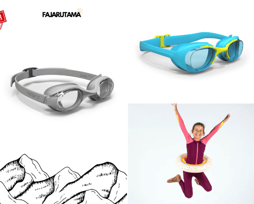 Swimming Equipment cover photo collage
