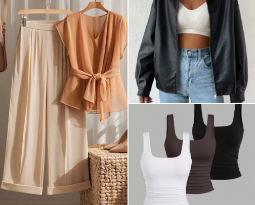 Mode femme et enfants 🧥👗👖 cover photo collage
