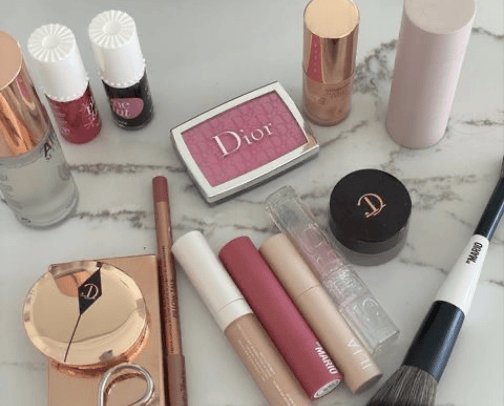 Makeup products 💄 cover photo collage