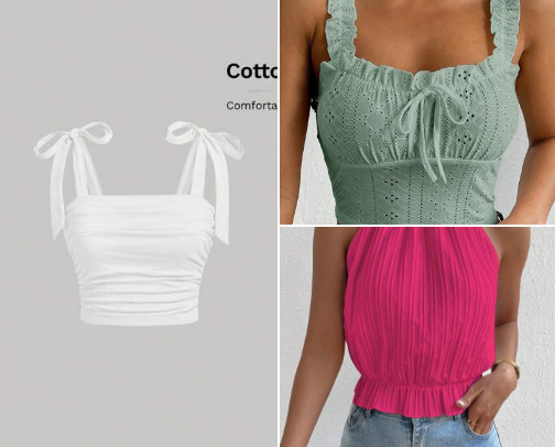 Тhe prettiest tops for summer 🌴 cover photo collage
