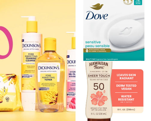my low-cost, stripped down skin care routine cover photo collage
