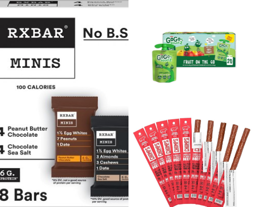 Healthy Mom Snacks & Drinks on the Go (Busy Day Faves) cover photo collage