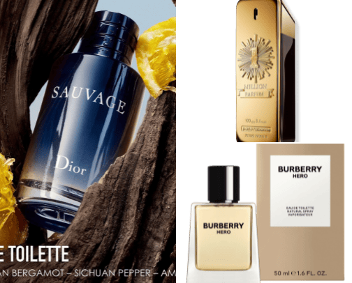 Fragrances for Men cover photo collage
