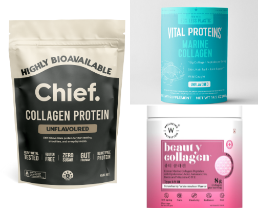 Collagen Powders Worth Keeping in Rotation cover photo collage