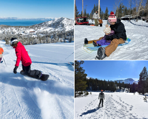 10 Fun Activites to Do this Winter in Lake Tahoe cover photo collage