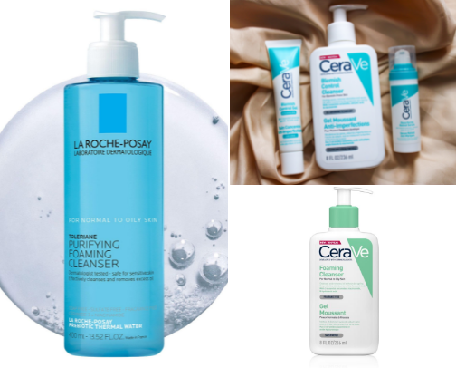 Cleansers for Acne-prone skin🩵🌱 cover photo collage