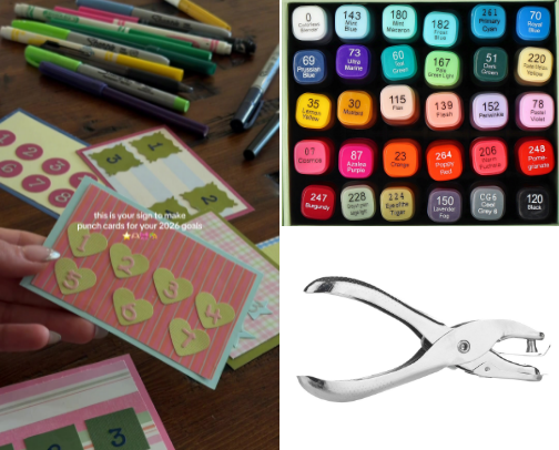 Creative craft for 2026 goals ✨ cover photo collage