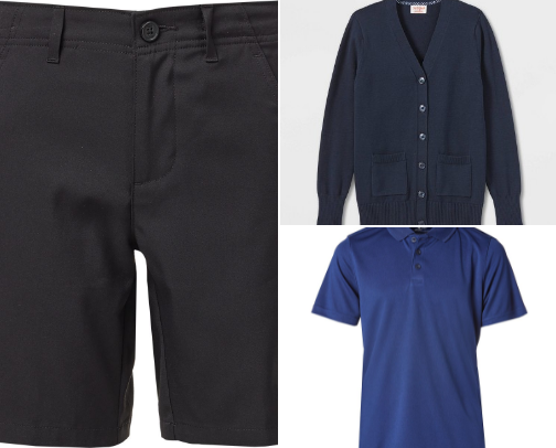 School uniforms cover photo collage