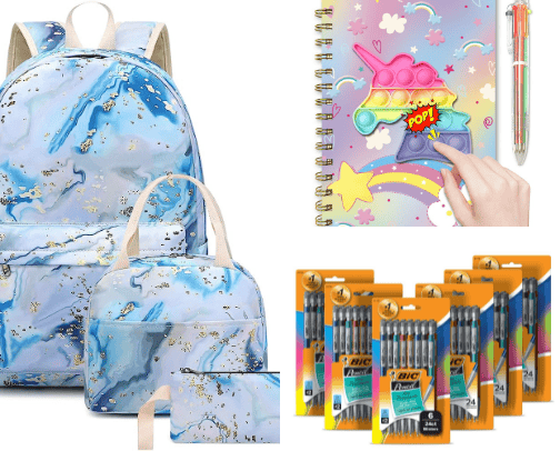 Kids Back to School Essentials cover photo collage