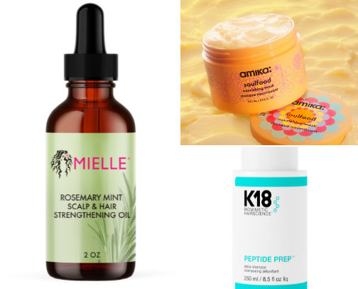 healthy haircare routine!! 💇🏼‍♀️🚿✨ cover photo collage