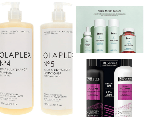 Hair care cover photo collage