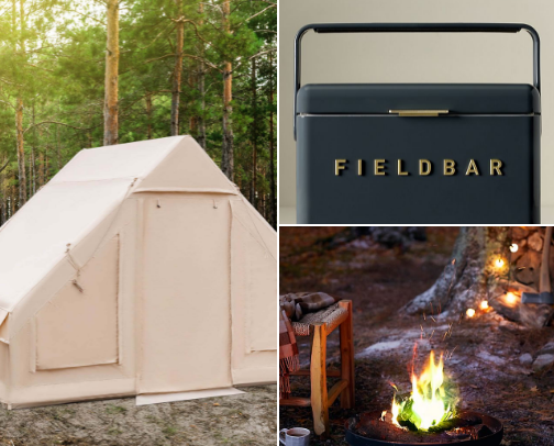 Camp in style cover photo collage