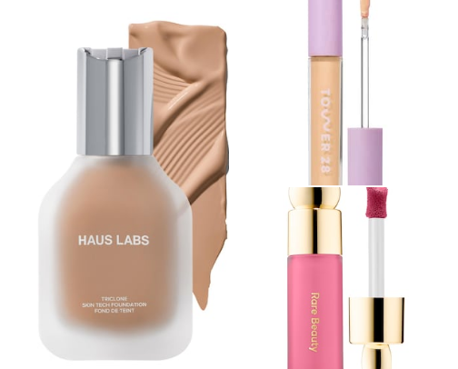 pale girl cool toned makeup routine cover photo collage