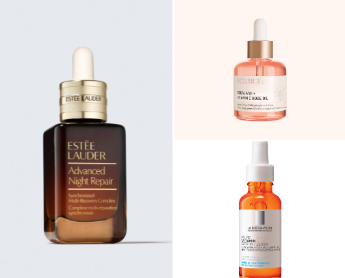 The Best Serums🧴 for that Glass Skin Glow⭐️ cover photo collage