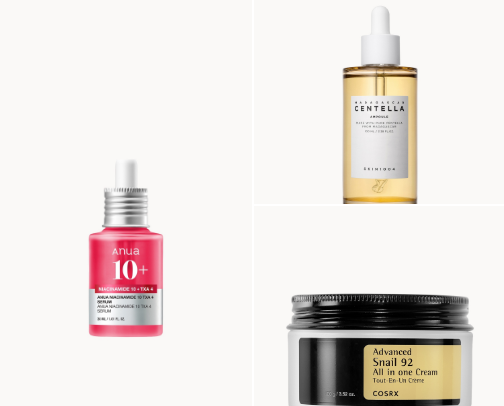 My Glass skin routine cover photo collage