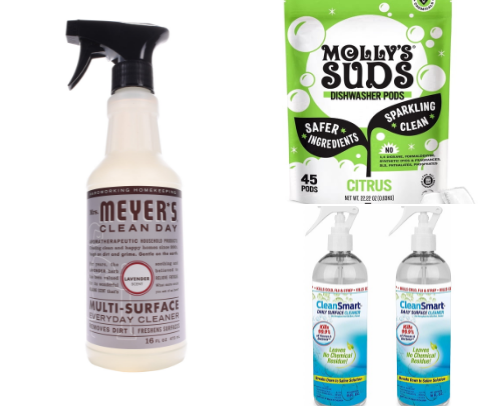 My Favorite Low/Non-Toxic Cleaning Products! cover photo collage