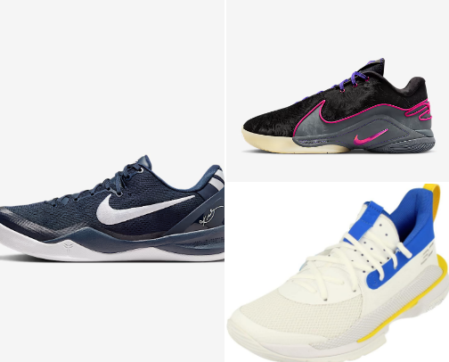 Playing basketball using the shoes of the best players in the world. cover photo collage