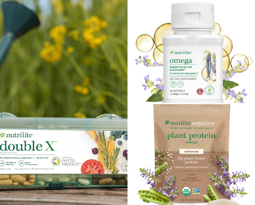 Amway vitamins cover photo collage