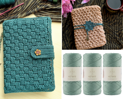 Crochet Book Covers I Make + Things I Use cover photo collage