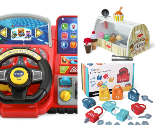 My 3 Year's Favorite Toys 🧸🚂🪁🪀 cover photo collage