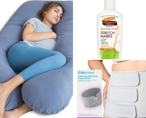 Pregnancy & postpartum necessities 🤰🏽💕 cover photo collage