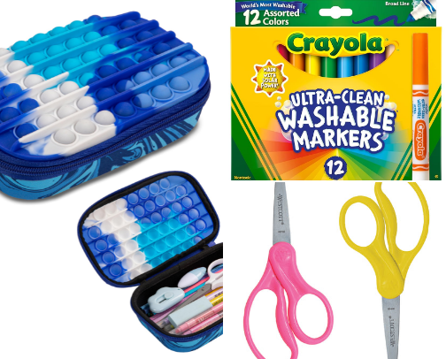 School Supplies 1st Graders, 2nd Graders, 3rd Graders, and 4th Graders cover photo collage
