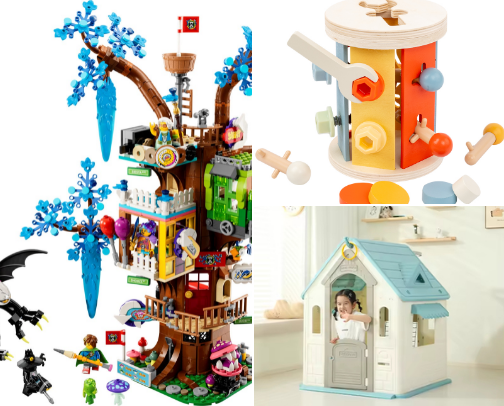 Playtime Perfected: Discovering the Best Toys for Every Child cover photo collage