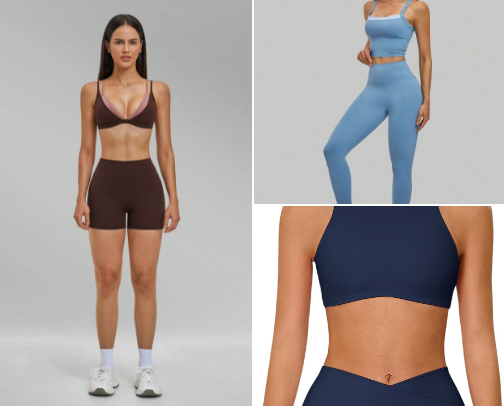 Sweat in a cute set cover photo collage