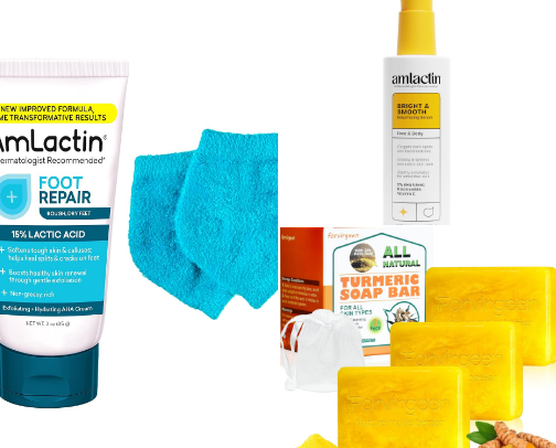 Skin care cover photo collage