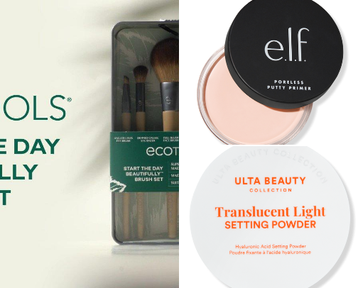 A beginners makeup haul cover photo collage