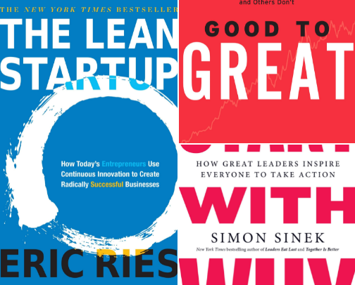Business Books cover photo collage