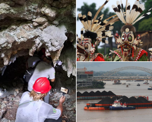 Must-visit nature and cultural tourism destinations in East Kalimantan. cover photo collage