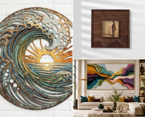 A touch of Art With Timeless Pieces Crafted cover photo collage