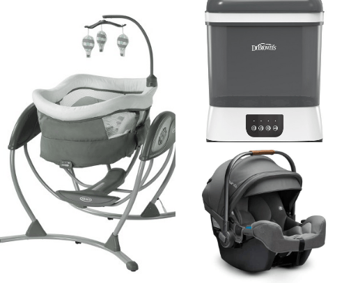 Essential baby items that should be on everyone's registry cover photo collage